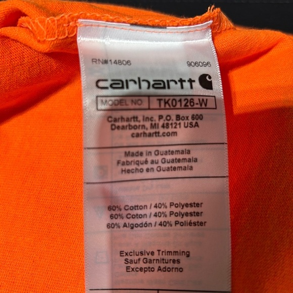 Carhartt Loose Fit Heavyweight, chest pocket, patch logo,rib knit cuff,,crewneck - Picture 8 of 9